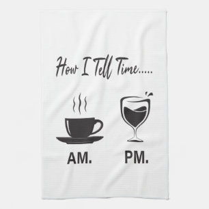 Linge De Cuisine Comment je dis l'heure du matin, du café et du vin