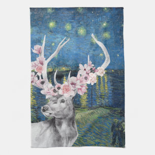 Linge De Cuisine Compilation de Van Gogh Starry Night et Flower Sta