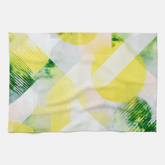 Linge De Cuisine Composition abstraite minimaliste (Horizontal)