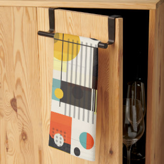 Linge De Cuisine Composition des formes géométriques colorées