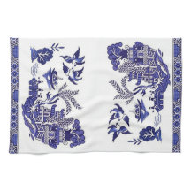 Conception bleue de la Chine de saule