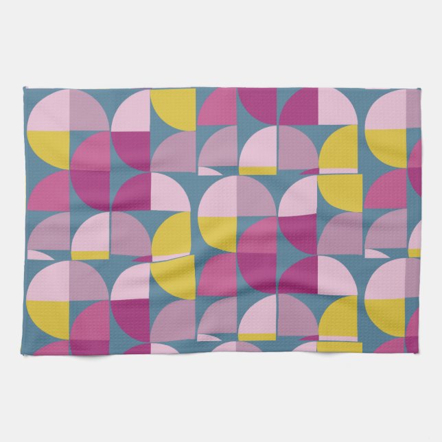 Linge De Cuisine Conception Boho du milieu du siècle (Horizontal)