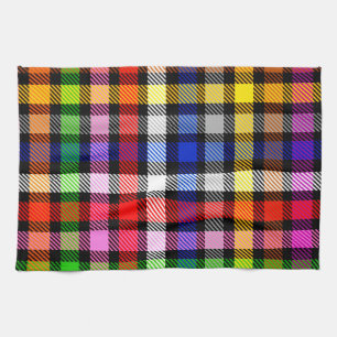 Linge De Cuisine Conception de carreaux tartan à carreaux en twill