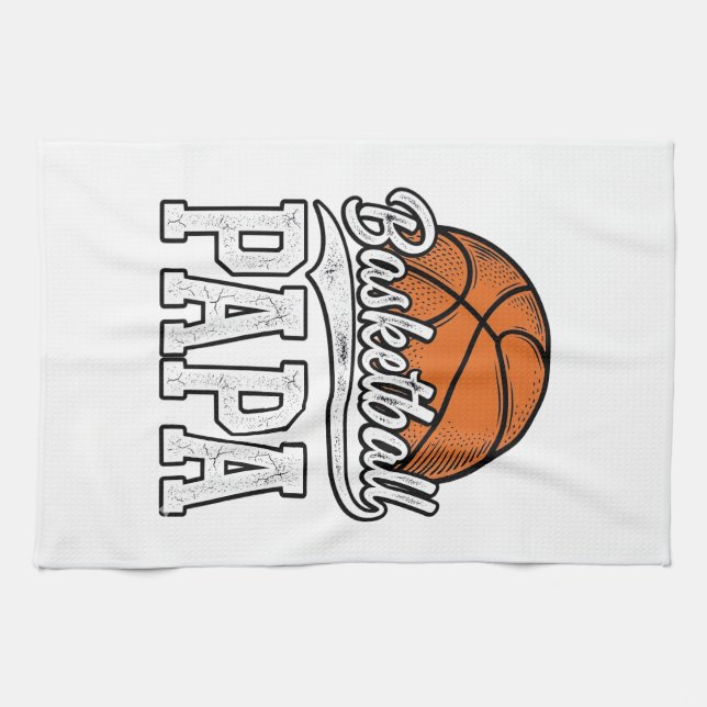 Linge De Cuisine Conception de chemise avec gravure vintage Papa ba (Horizontal)