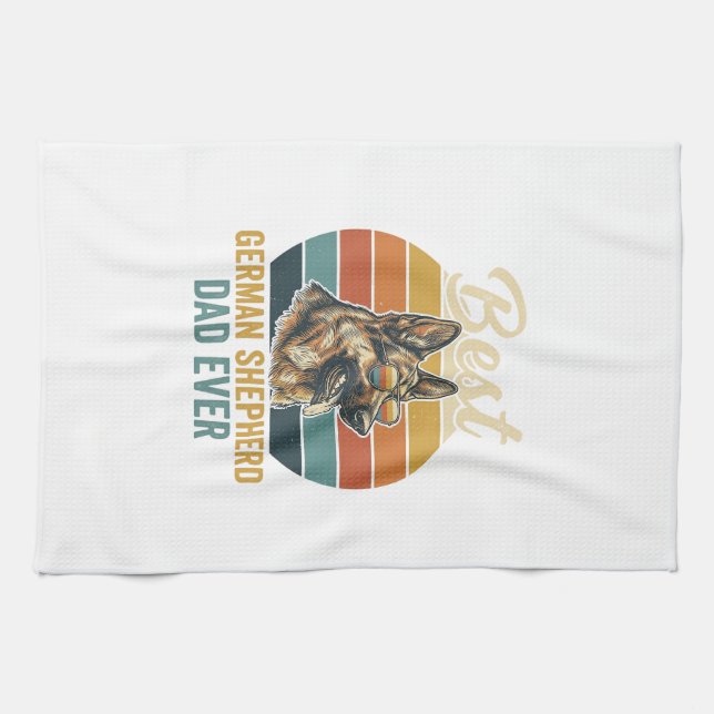 Linge De Cuisine Conception de chemise de coucher de soleil vintage (Horizontal)