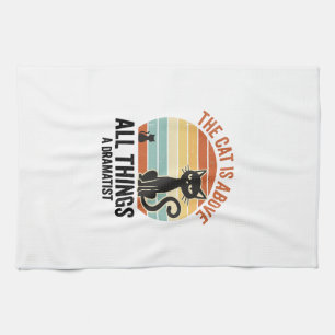 Linge De Cuisine Conception de chemise humoristique de chat dramati