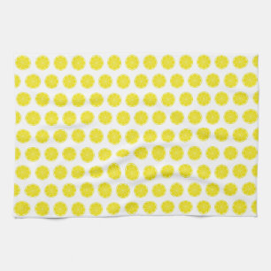 Linge De Cuisine Conception de fruit d'agrumes de citron jaune