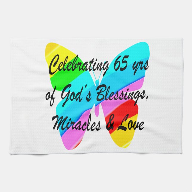 LINGE DE CUISINE CONCEPTION DE LA PLUIE DE 65E ANNIVERSAIRE (Horizontal)