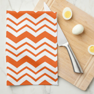 Linge De Cuisine Conception de motif à chevron zigzag à motif orang