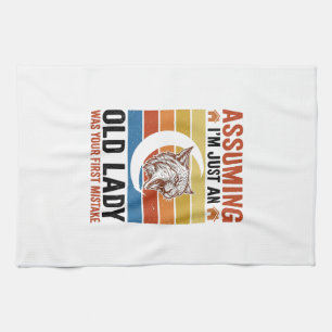 Linge De Cuisine Conception de T-shirt drôle vintage de vieille dam