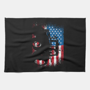 Linge De Cuisine Conception de tracteur drapeau USA pour agriculteu