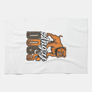 Linge De Cuisine Conception de typographie Bulldog vintage Angry Do