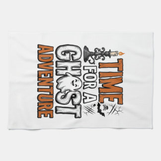 Linge De Cuisine Conception de typographie vintage Halloween Ghost