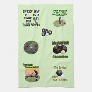 Linge De Cuisine Conception Motivationnelle Des Boules De Pelouse,