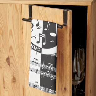 Linge De Cuisine Conception personnalisée de partitions musicales