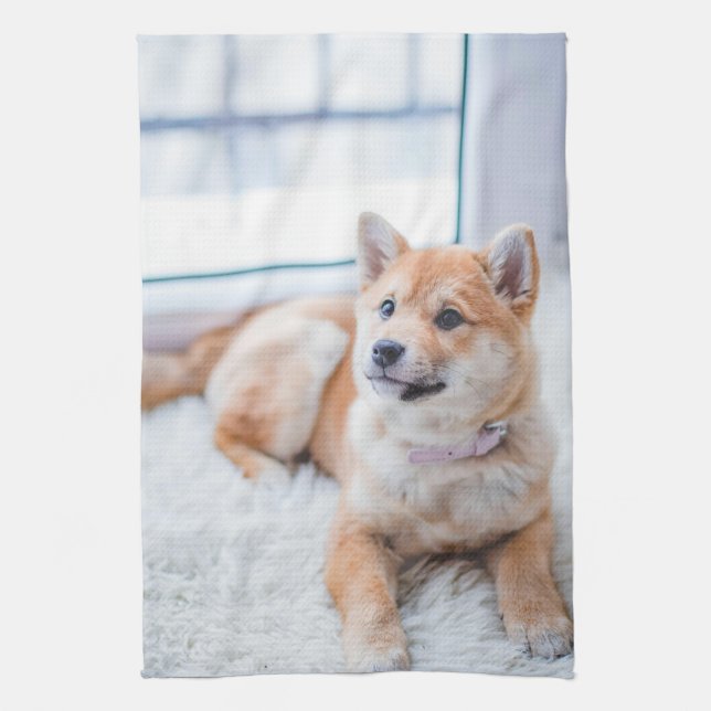 Linge De Cuisine Concevez votre propre photo Chien Chien Chien Chie (Vertical)