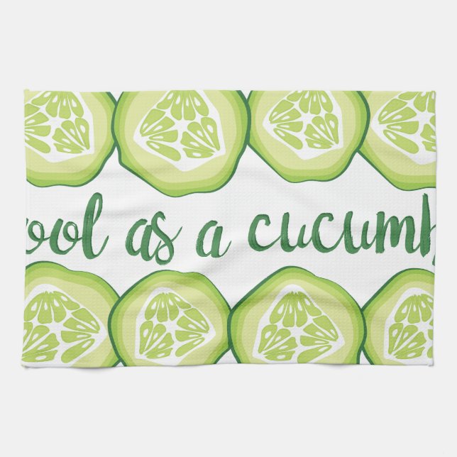 Linge De Cuisine Concombre cool (Horizontal)