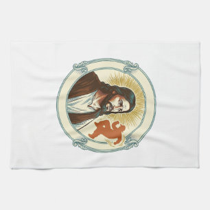Linge De Cuisine Confus Jésus Tendance de danse virale Silhouette V