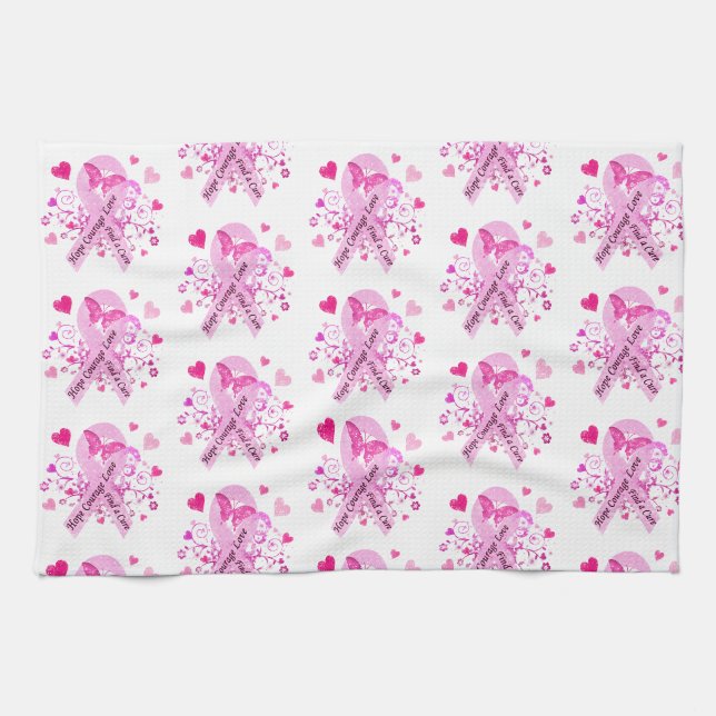Linge De Cuisine Conscience de cancer du sein (Horizontal)