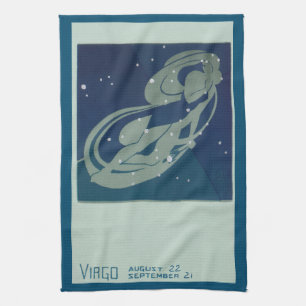 Linge De Cuisine Constellation de la Vierge Astrologie Zodiaque Vin