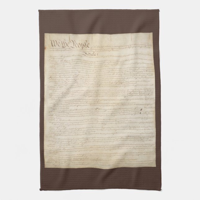 Linge De Cuisine Constitution des États-Unis, Nous le peuple (Vertical)
