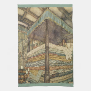 Linge De Cuisine Conte de fées vintage, princesse et pois, Edmund D