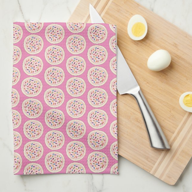 Linge De Cuisine Cookies de sucre rose Saupoudrer Bake Vente de nou (Quart Plié)