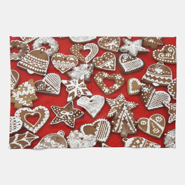 Linge De Cuisine Cookies en pain d'épice de Noël (Horizontal)