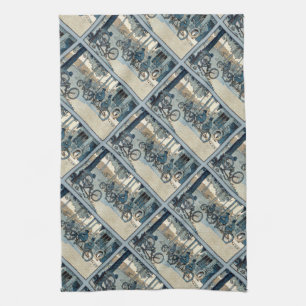 Linge De Cuisine Copie allante à vélo vintage