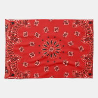 Copie occidentale rouge d'écharpe de Bandana de