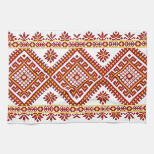 Linge De Cuisine Copie ukrainienne de broderie de coton de