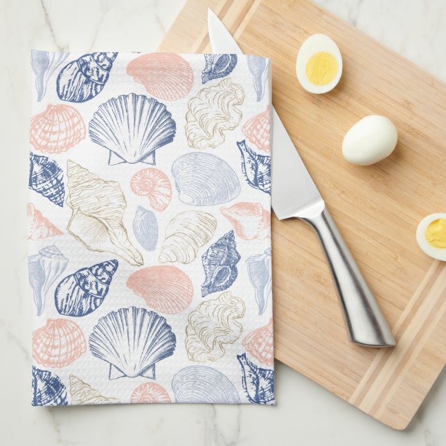 Linge De Cuisine Coques colorées (Quart Plié)