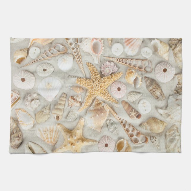 Linge De Cuisine Coques de mer (Horizontal)