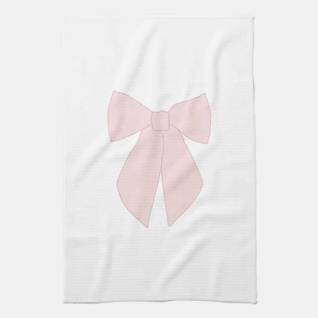 Linge De Cuisine Coquette à la botte rose (Vertical)