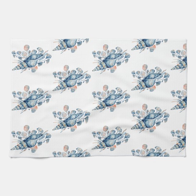 Linge De Cuisine Coquillages (Horizontal)