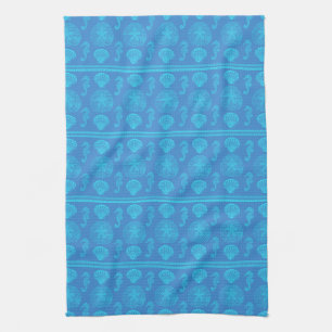 Linge De Cuisine Coquillages Tribaux Hippocampes
