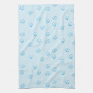Linge De Cuisine Coquilles Saint-Jacques Contour Minimalisme