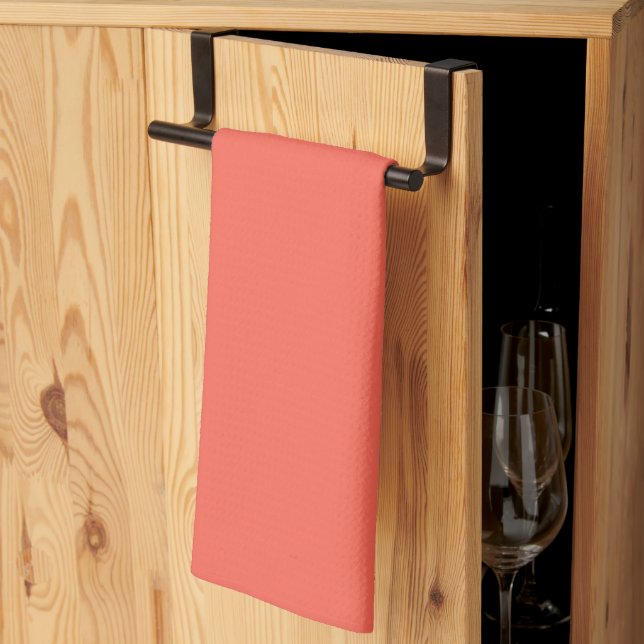 Linge De Cuisine Corail (Pliage en tiers)