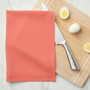 Linge De Cuisine Corail clair solide