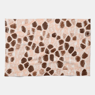 Linge De Cuisine Corail rose Brown