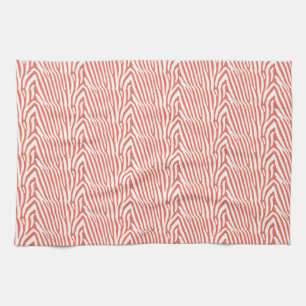 LINGE DE CUISINE CORAL ZEBRA STRIPES