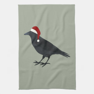 Linge De Cuisine Corbeau de Noël