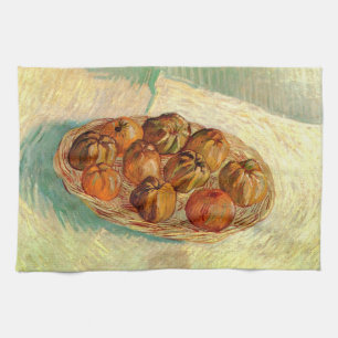 Linge De Cuisine Corbeille de pommes à Pissarro par Vincent van Gog