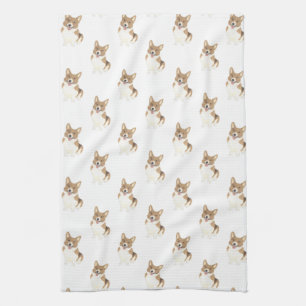 Linge De Cuisine Corgi (rouge)
