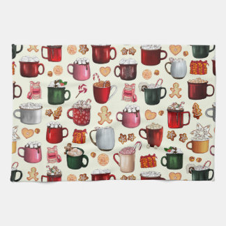 Linge De Cuisine Cosy cacao chaud Cabine et soins d'hiver