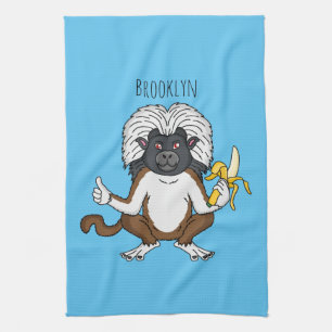 Linge De Cuisine Cotton Top Tamarin montoon est une illustration