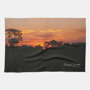 Linge De Cuisine Coucher de soleil Acacia