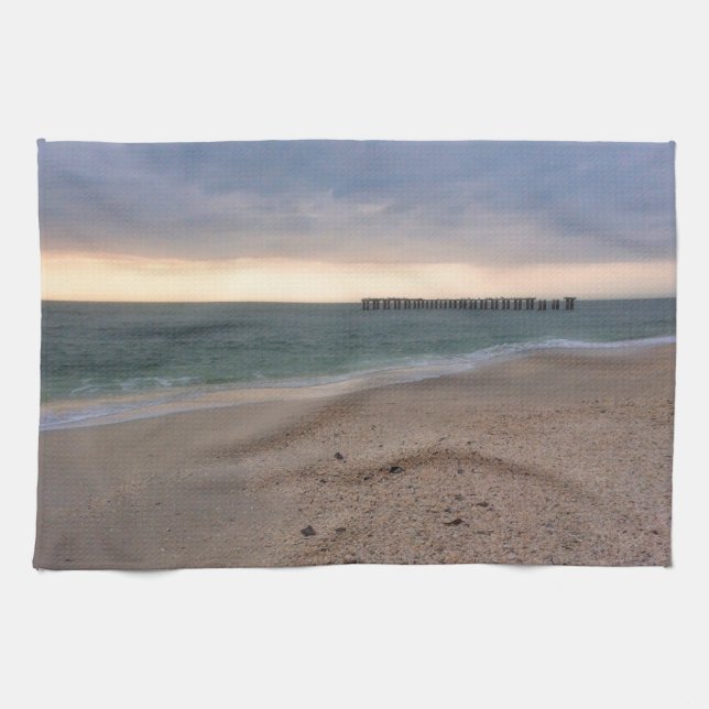 Linge De Cuisine Coucher de soleil de l'île de Gasparilla (Horizontal)