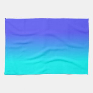 Linge De Cuisine Couleur au néon bleue et lumineuse au néon F