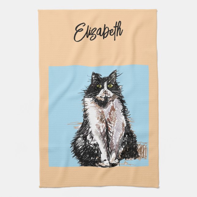 Linge De Cuisine Couleur pastel du mou Fox animal (Vertical)